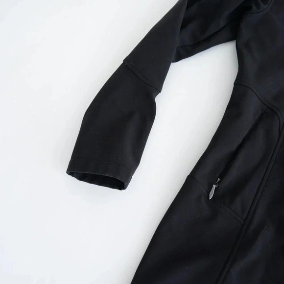Vuarnet Black Fleece Lined Zip Up Long Length Light Jacket Size 6 - Picture 9 of 14